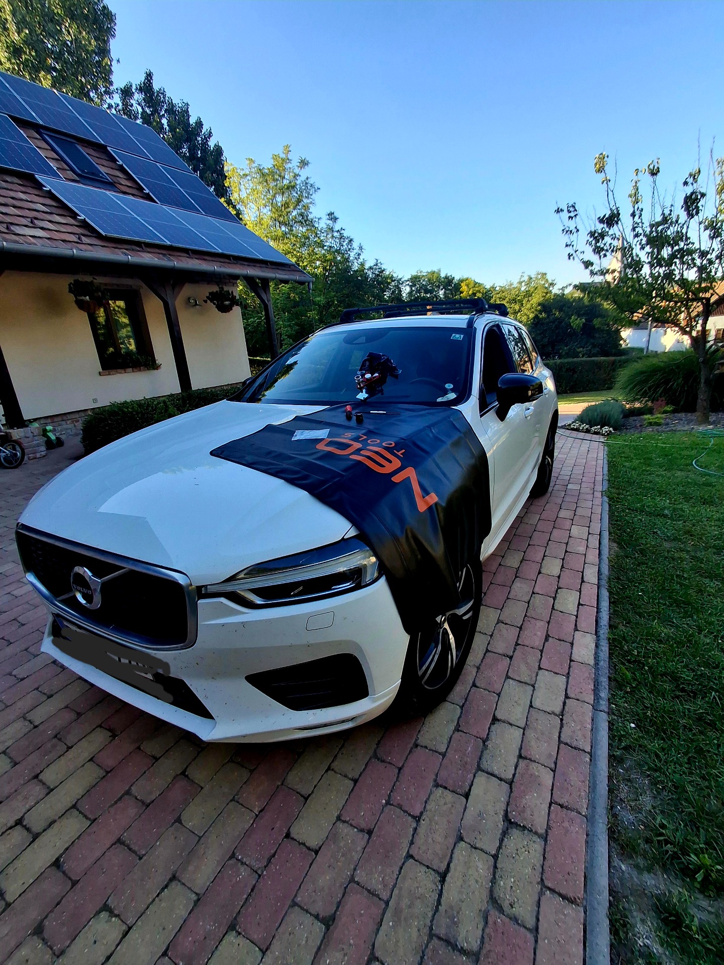 Kavicsfelverődés javítás helyszínen 